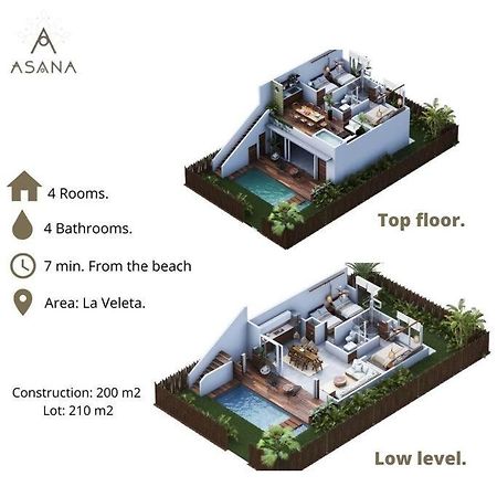 ¡New Villa 4Br With Priv Jacuzzi! Tulum Exterior photo